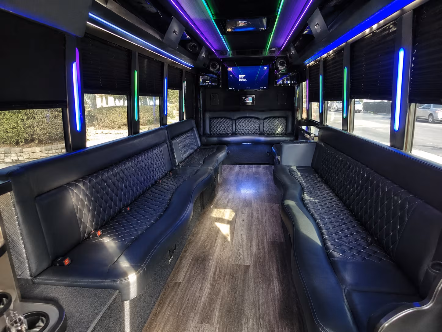 tallahassee 15 passenger party bus interior