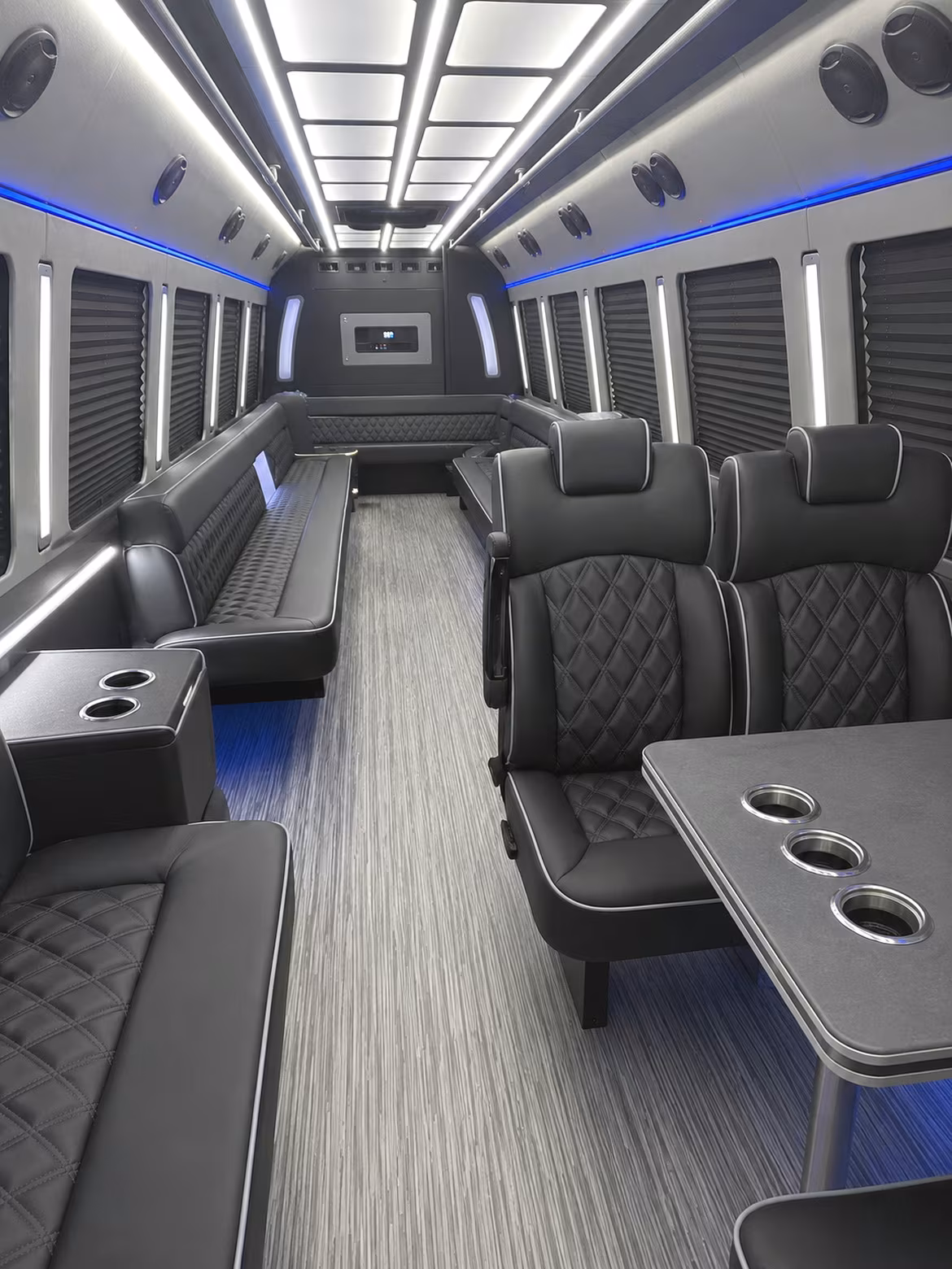 tallahassee 25 passenger party bus inside