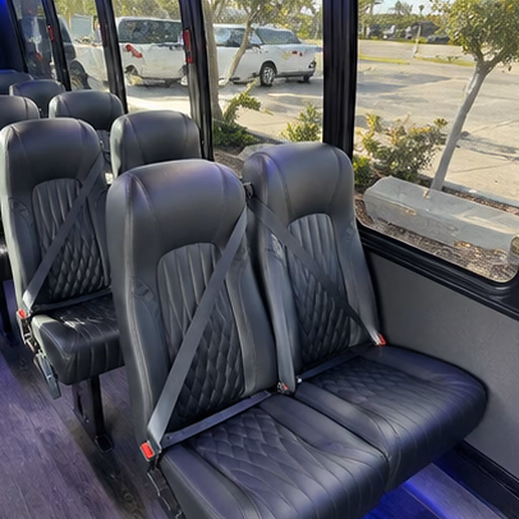 tallahassee 28 passenger minibus interior