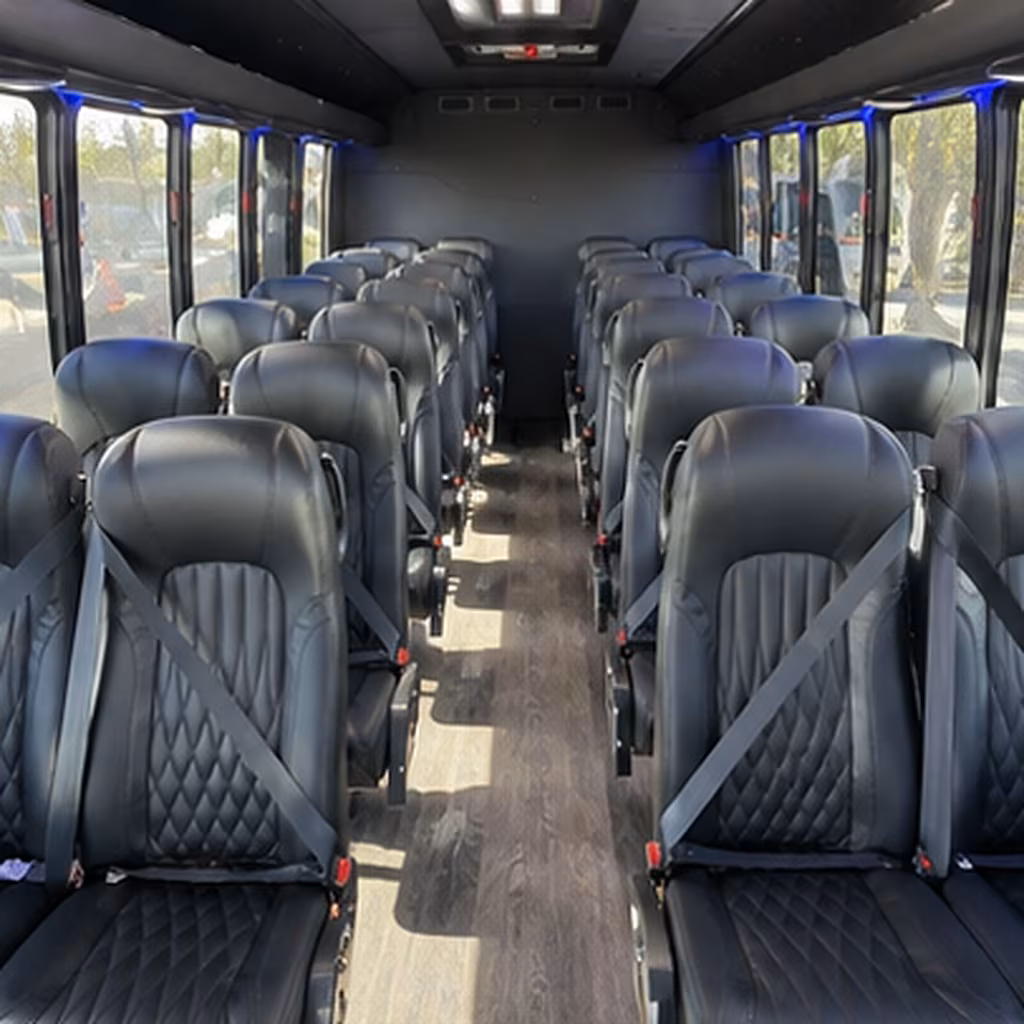 tallahassee 35 passenger minibus inside