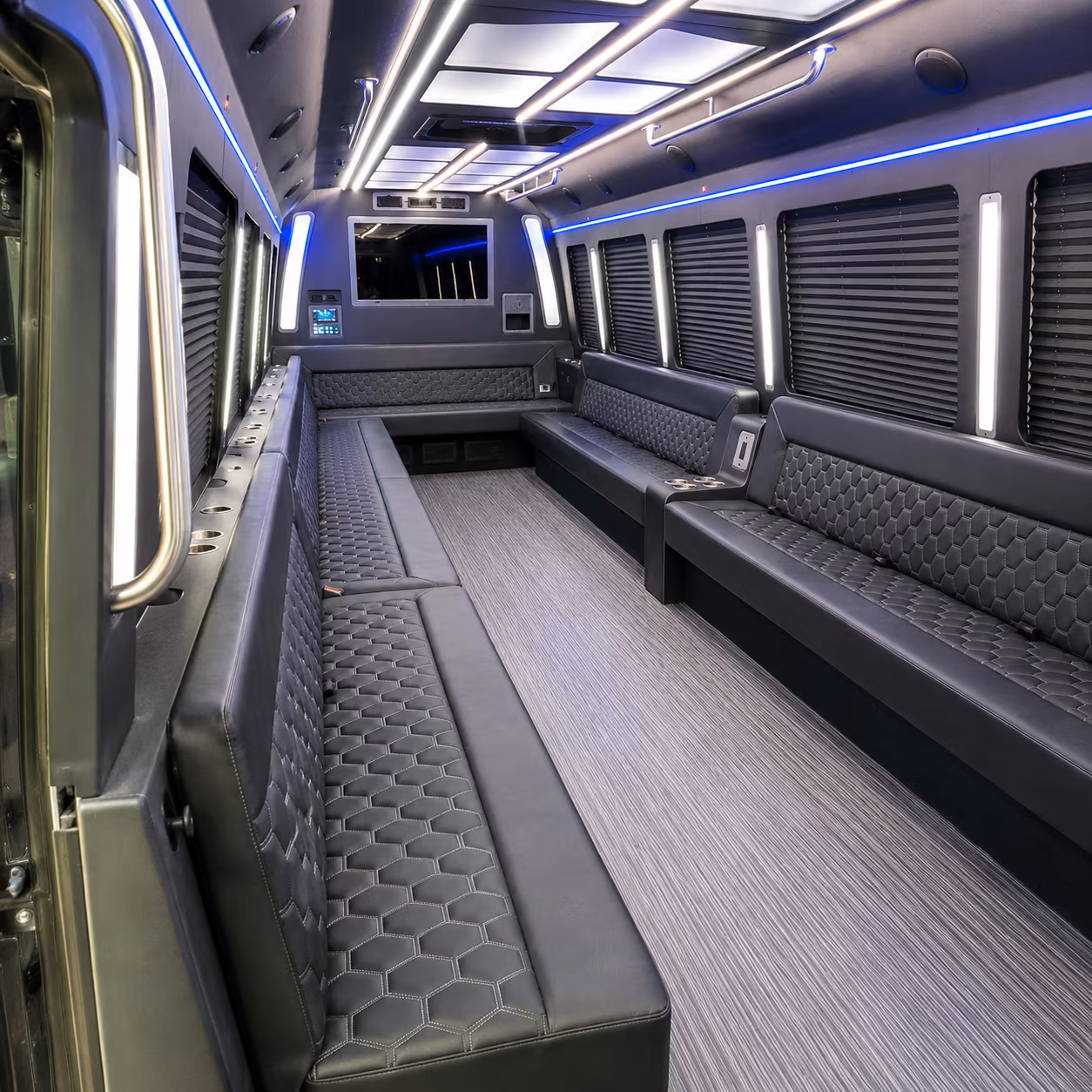 tallahassee 40 passenger party bus interior