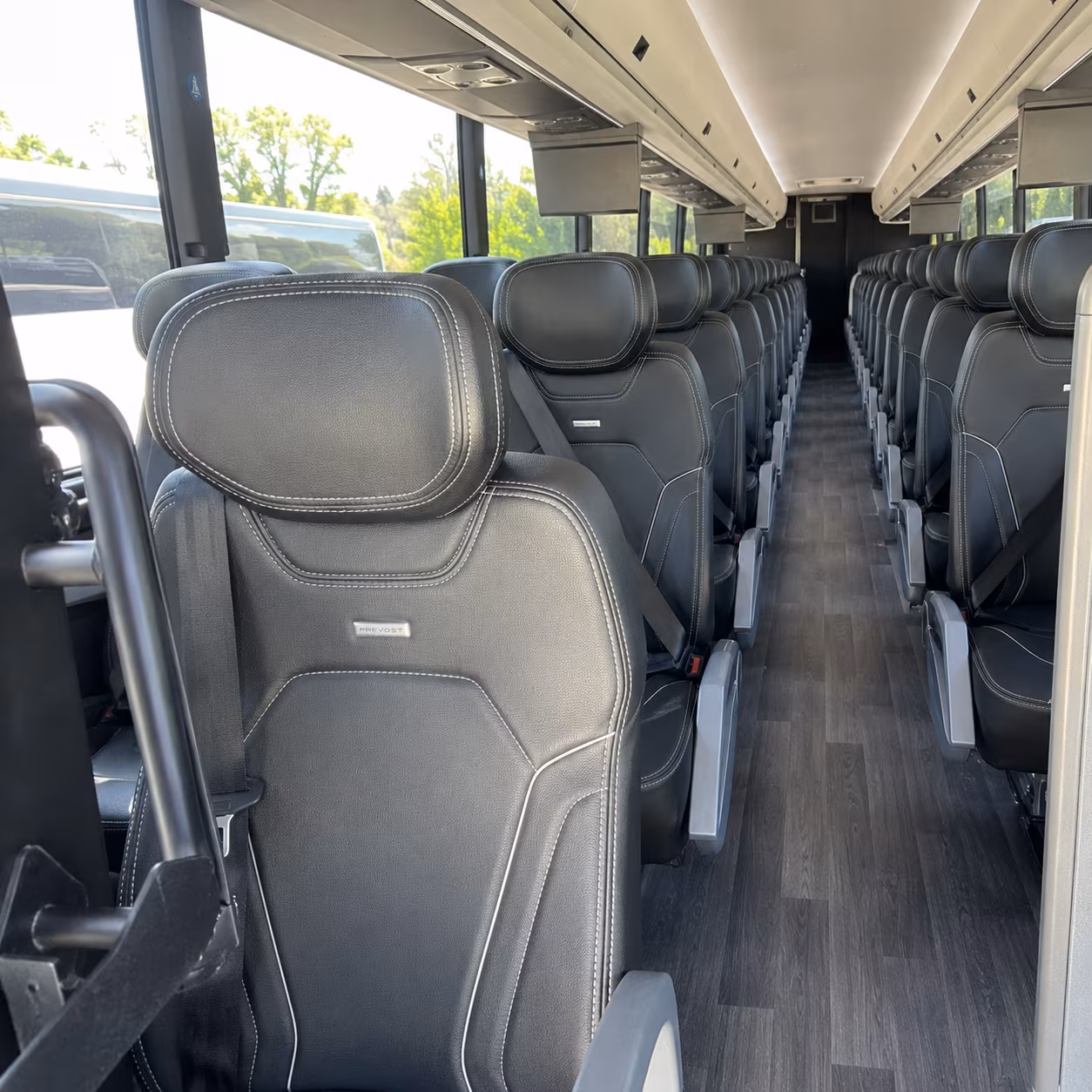 tallahassee 56 passenger charter bus interior